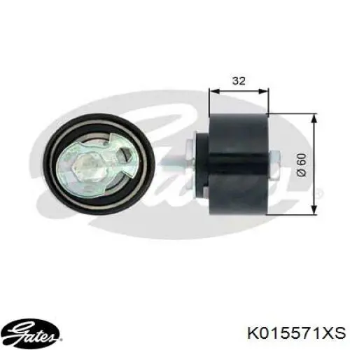 Комплект ГРМ K015571XS Gates