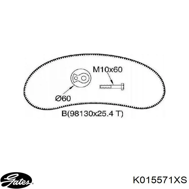 Купить K015571XS Gates Комплект ГРМ