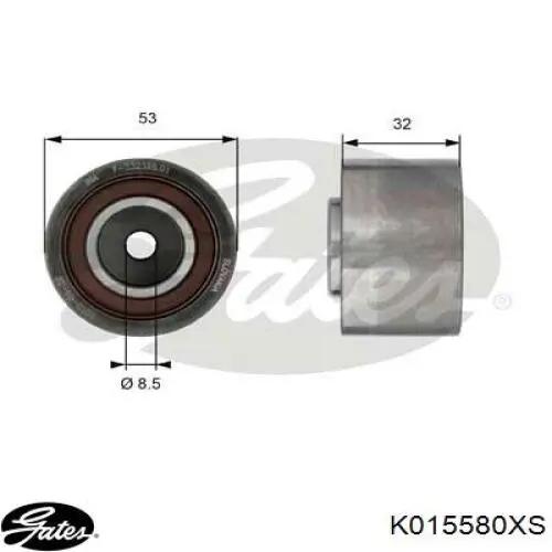 Ремень ГРМ, комплект Gates K015580XS