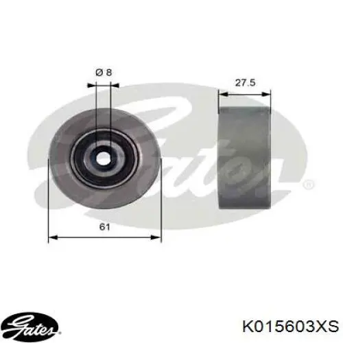Комплект ГРМ K015603XS Gates
