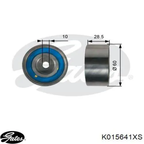 Ремень ГРМ, комплект Gates K015641XS