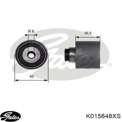 ГРМ ремни, комплект Gates K015648XS цена, от 143.25 USD