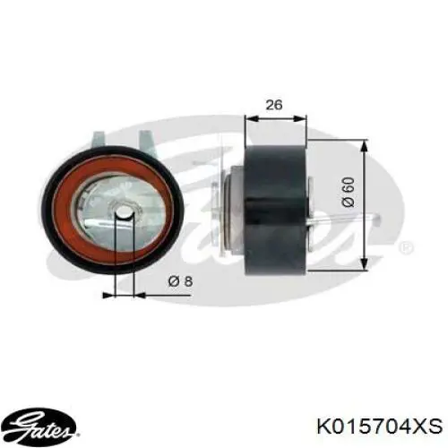 Купить K025704XS Gates Комплект ГРМ