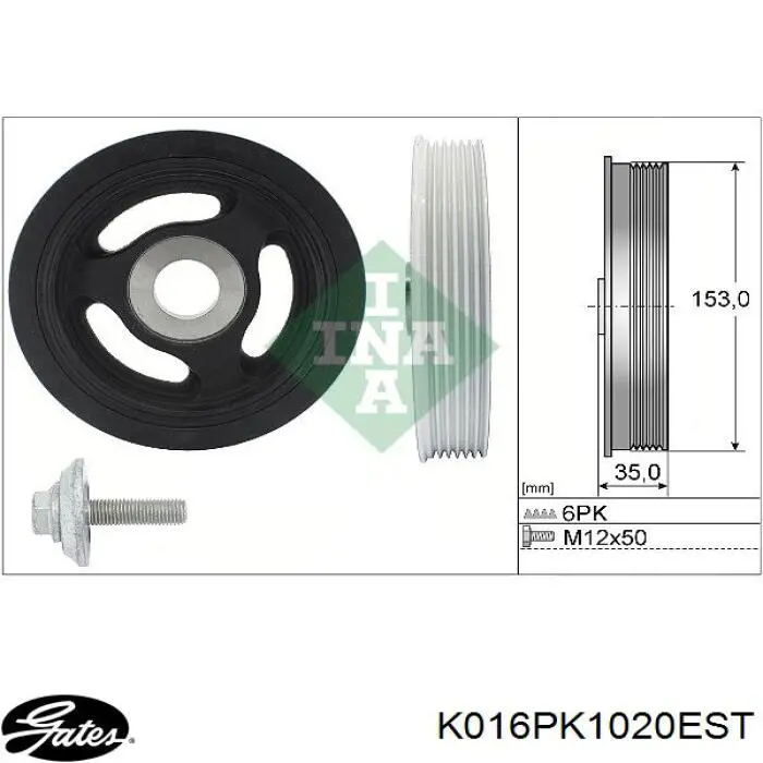 Купить 570191 Ruville Ремень приводной