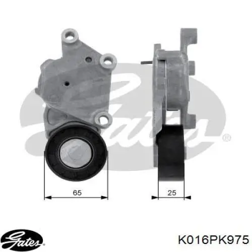 Ремень агрегатов приводной, комплект Gates K016PK975 цена, от 45.87 USD