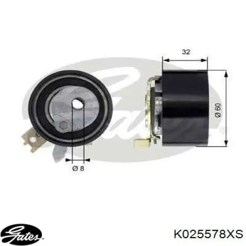 K025578XS Gates Комплект ремня ГРМ