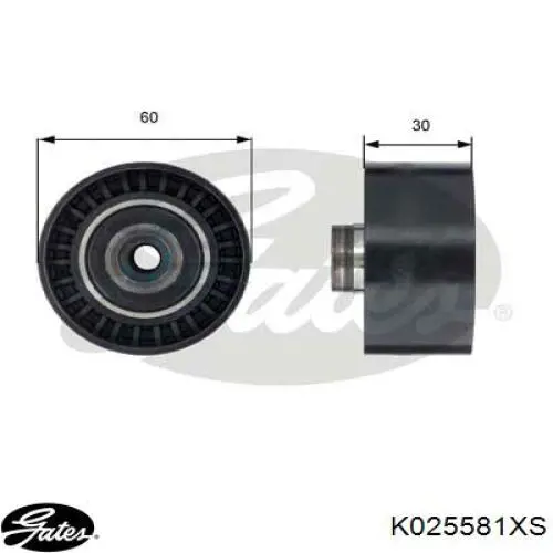 K025581XS Gates Комплект ремня ГРМ