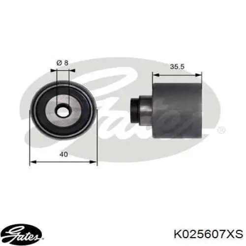 Комплект ГРМ K025607XS Gates