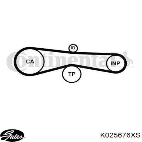Купить K025676XS Gates Комплект ГРМ