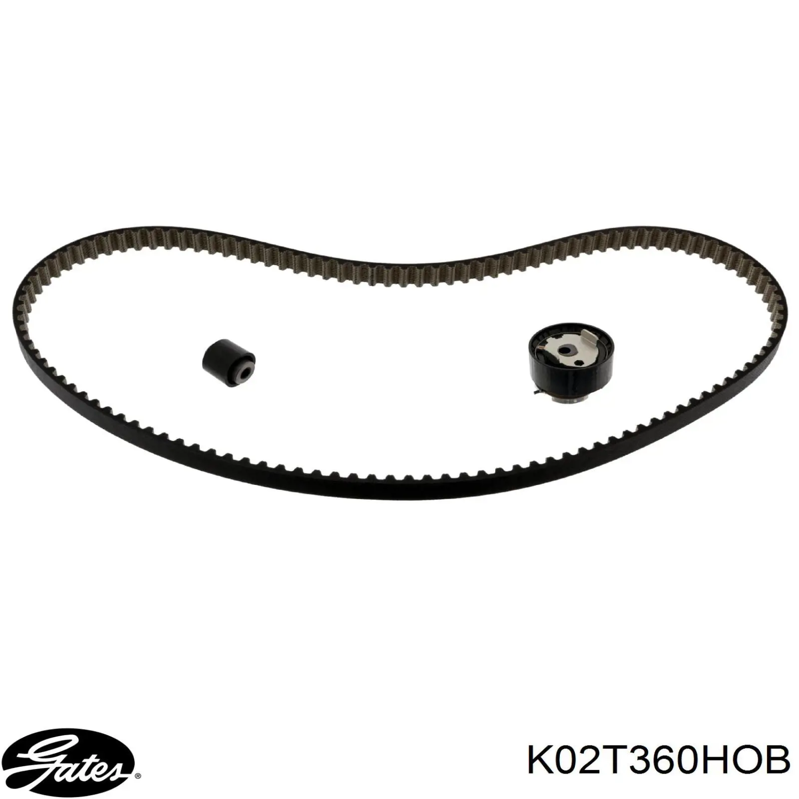 Ремень ГРМ, комплект Gates K02T360HOB