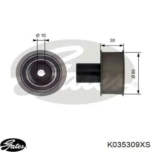 Комплект ГРМ K035309XS Gates