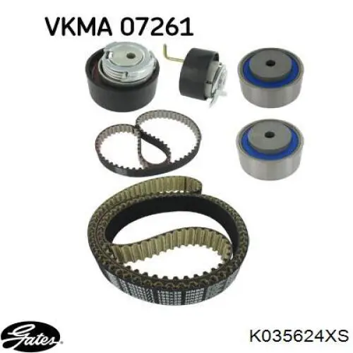 ГРМ ремни, комплект Gates K035624XS цена, от 221.02 USD
