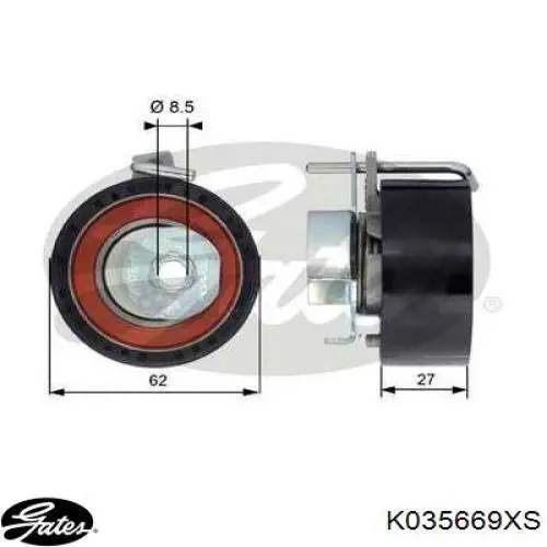 Комплект ГРМ K035669XS Gates