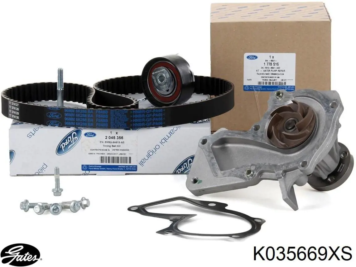 K035669XS Gates Комплект ремня ГРМ
