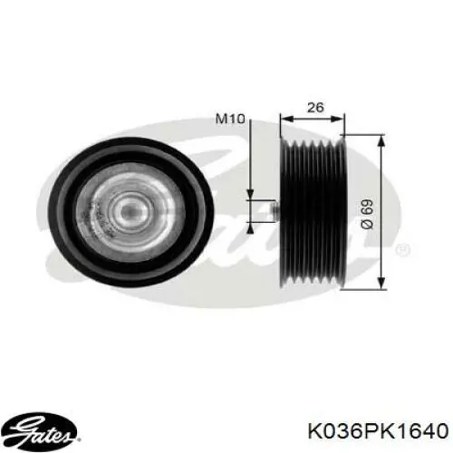 Ремень приводной KPV329 Dayco
