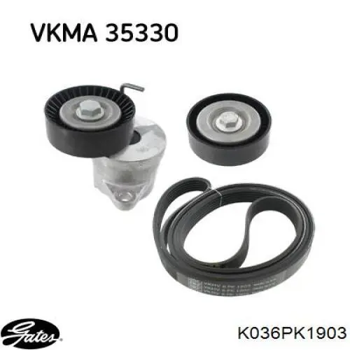 Ремень агрегатов приводной, комплект Dayco KPV913 цена, от 90.12 USD