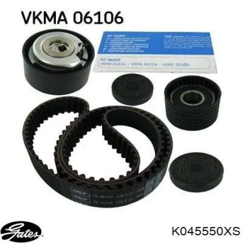 K045550XS Gates Комплект ремня ГРМ