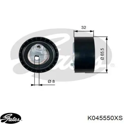 Комплект ГРМ K045550XS Gates