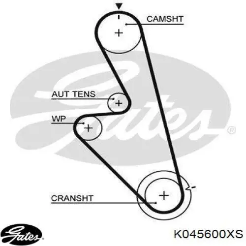 K045600XS Gates Комплект ремня ГРМ