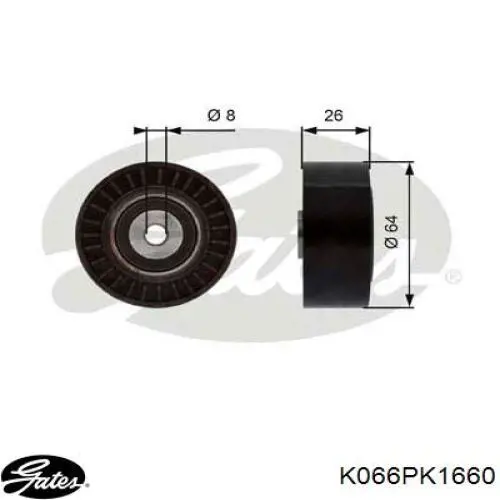 Ремень приводной K066PK1660 Gates