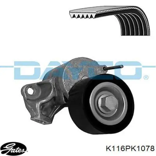 KPV915 Dayco Ремень приводной, комплект