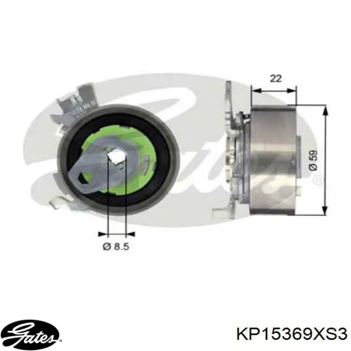 KP15369XS3 Gates Комплект ремня ГРМ