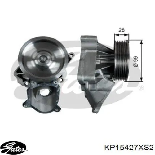 ГРМ ремни, комплект Gates KP15427XS2 цена, от 72.47 USD