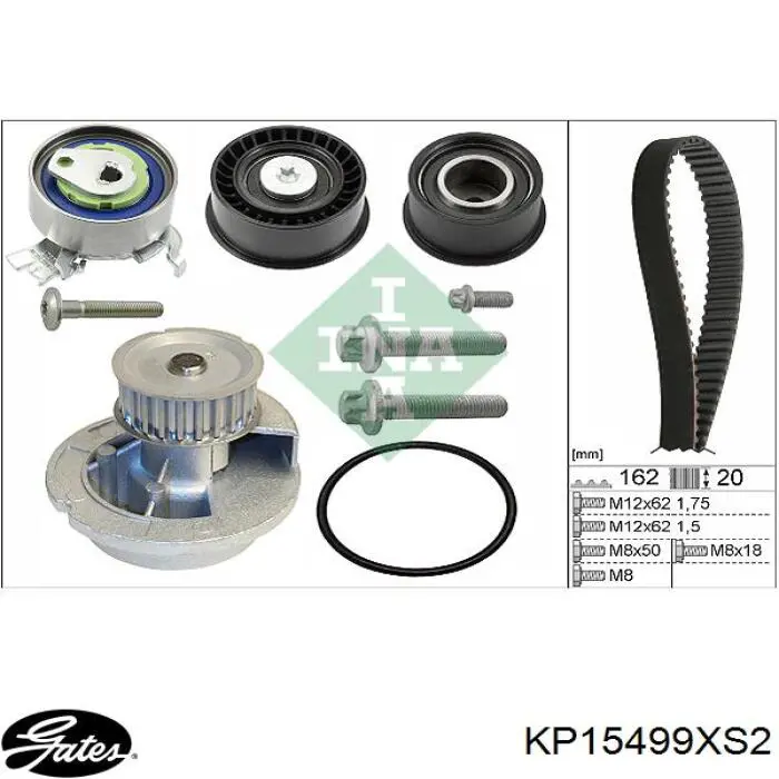 ГРМ ремни, комплект Continental/Siemens CT975WP5 цена, от 142.58 USD