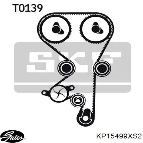 Комплект ГРМ KP15499XS2 Gates