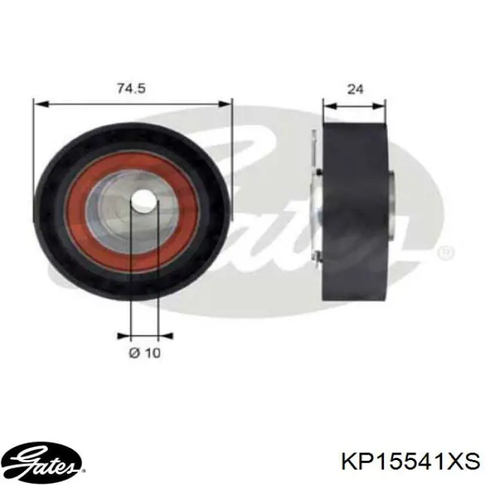 Комплект ГРМ KP15541XS Gates
