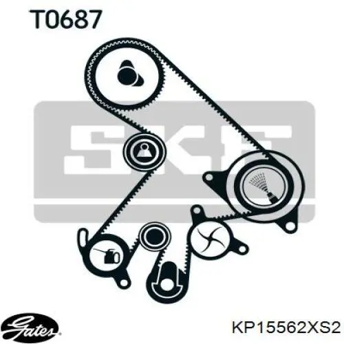 Комплект ГРМ KP25562XS2 Gates