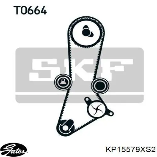 Комплект ГРМ KP15579XS2 Gates