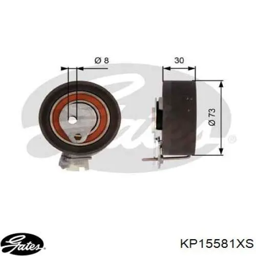 Купить KP15581XS Gates Комплект ГРМ