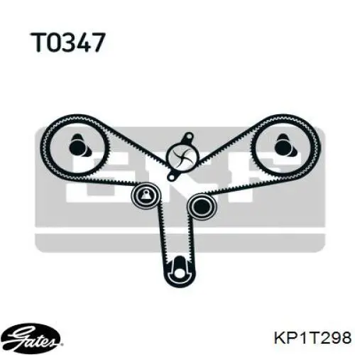 Комплект ГРМ KP1T298 Gates