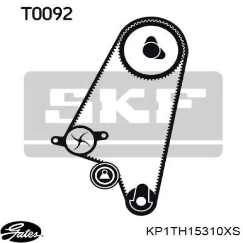 ГРМ ремни, комплект Gates KP1TH15310XS цена, от 98.78 USD