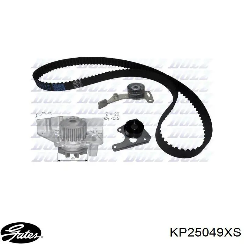 KP25049XS Gates Комплект ремня ГРМ