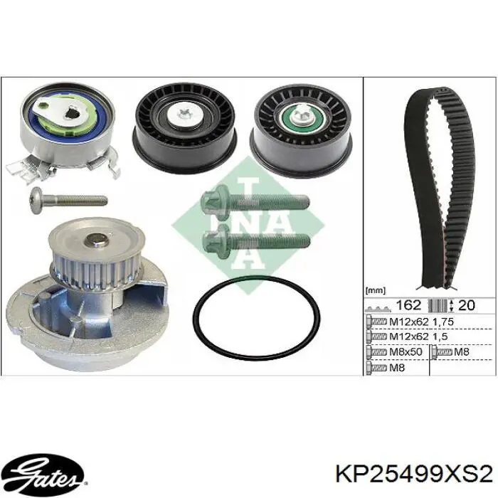 Купить KP25499XS2 Gates Комплект ГРМ