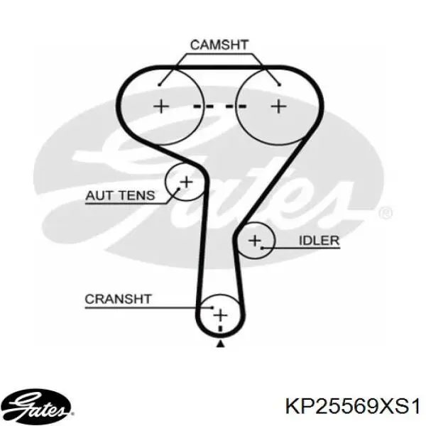 Купить KP25569XS1 Gates Комплект ГРМ
