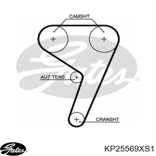 Комплект ГРМ KP25569XS1 Gates