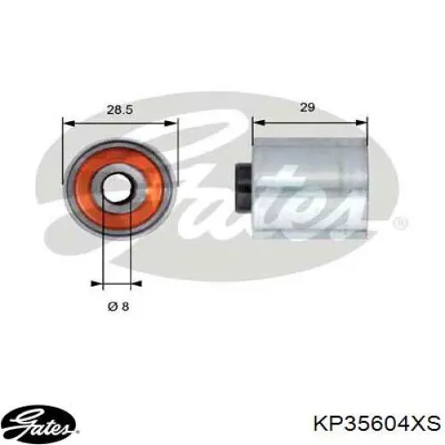 KP35604XS Gates Комплект ремня ГРМ