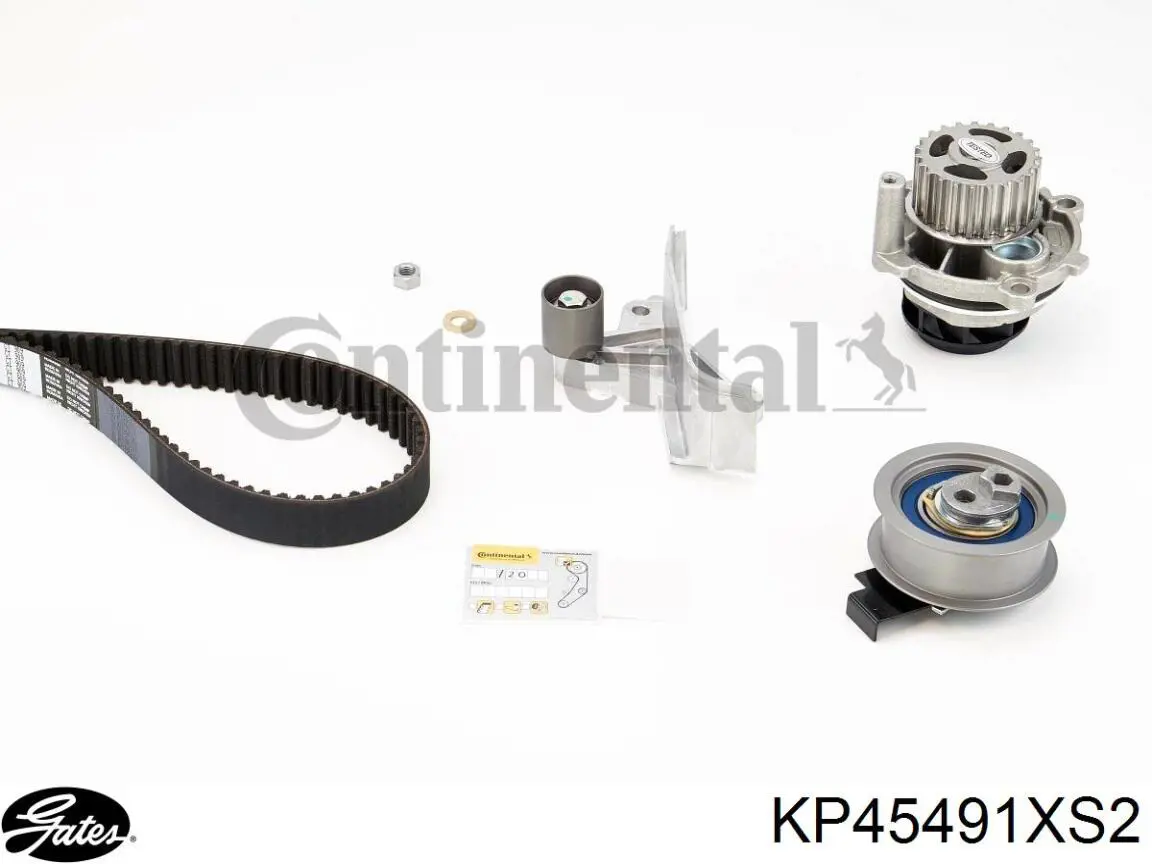 Ремень ГРМ, комплект Gates KP45491XS2