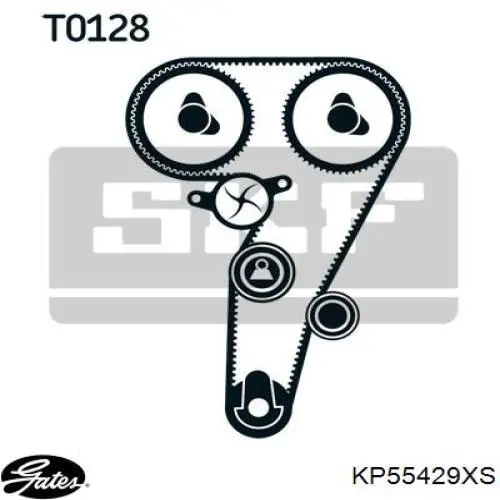 Комплект ГРМ KP55429XS Gates
