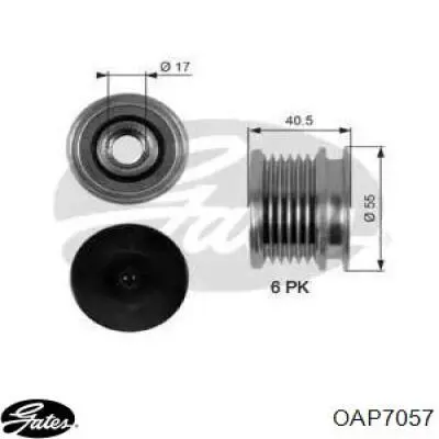 Инерционный шкив Gates OAP7057 цена, от 28.37 USD