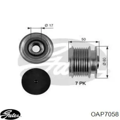 Шкив генератора OAP7058 Gates