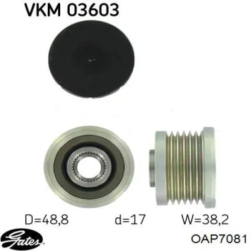 Шкив генератора ZN5410 ZEN