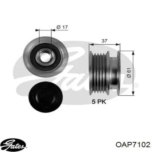 Шкив генератора OAP7102 Gates