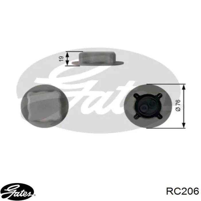 Крышка расширительного бачка RC206 Gates