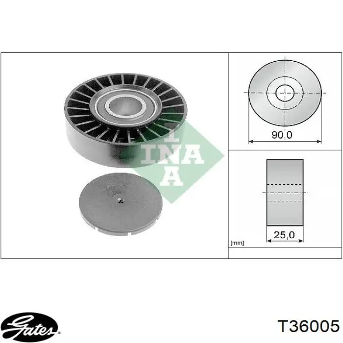 Паразитный ролик приводного ремня Coram C806 цена, от 12.64 USD