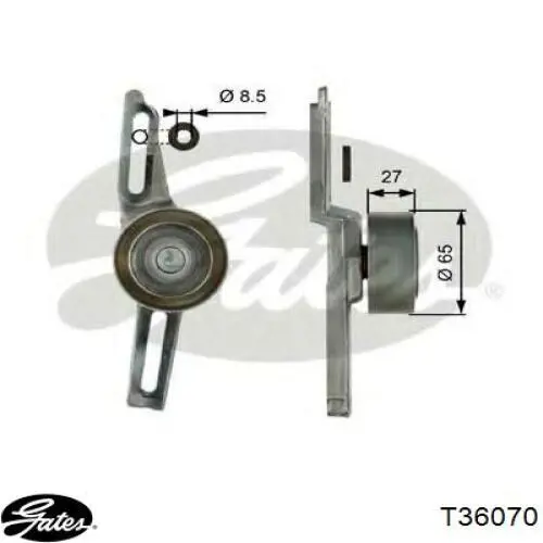 Натяжной ролик Gates T36070 цена, от 32.48 USD