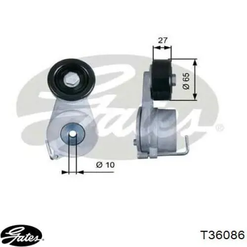Купить T36086 Gates Натяжной ролик